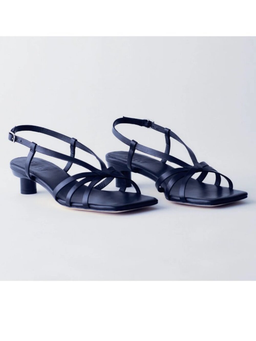 Tibi |  Brooks Low Heel Sandal in Navy  |  Size 38.5 | 8.5  | FREE SHIPPING